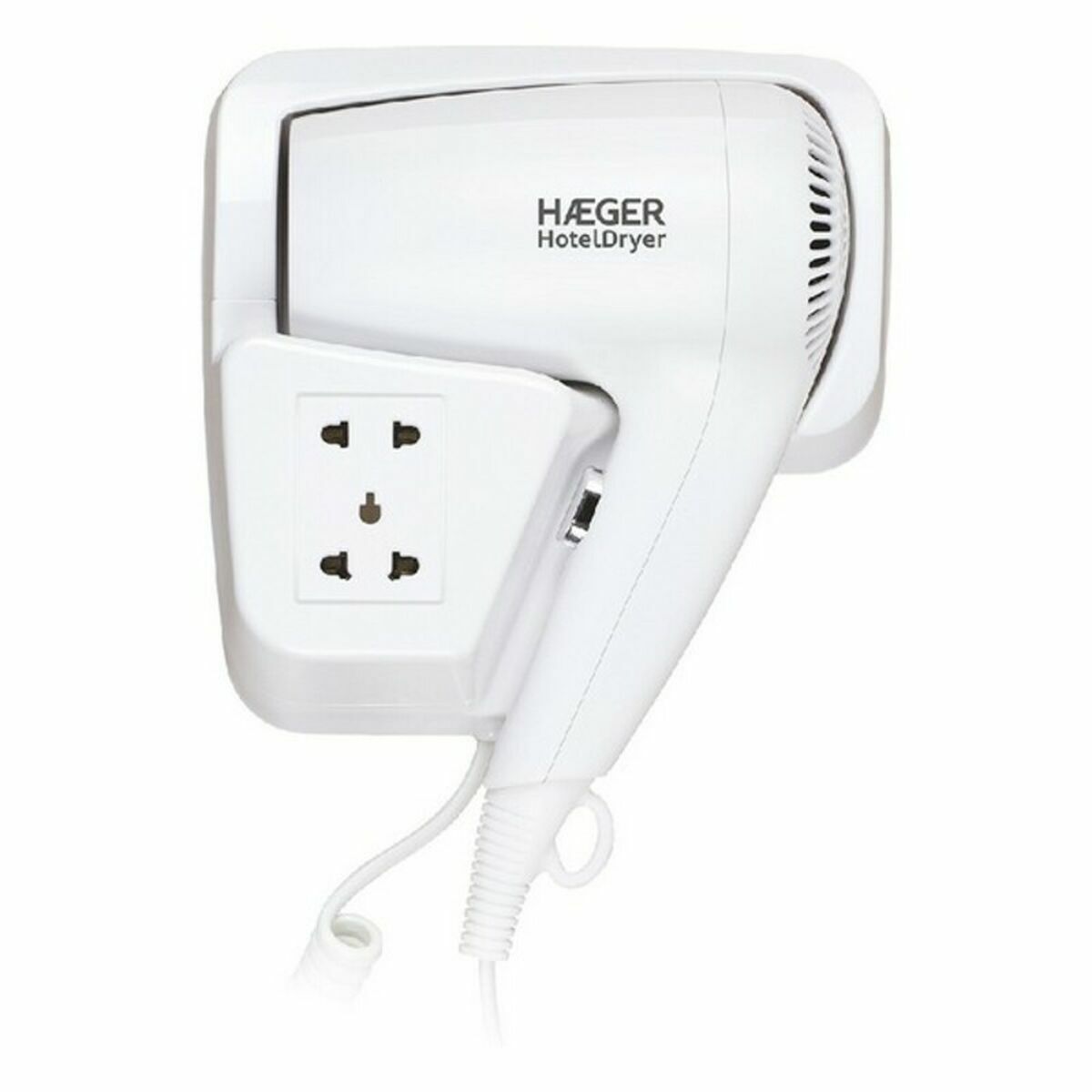 Hairdryer Haeger HD-120.006A 1200 W White product packaging