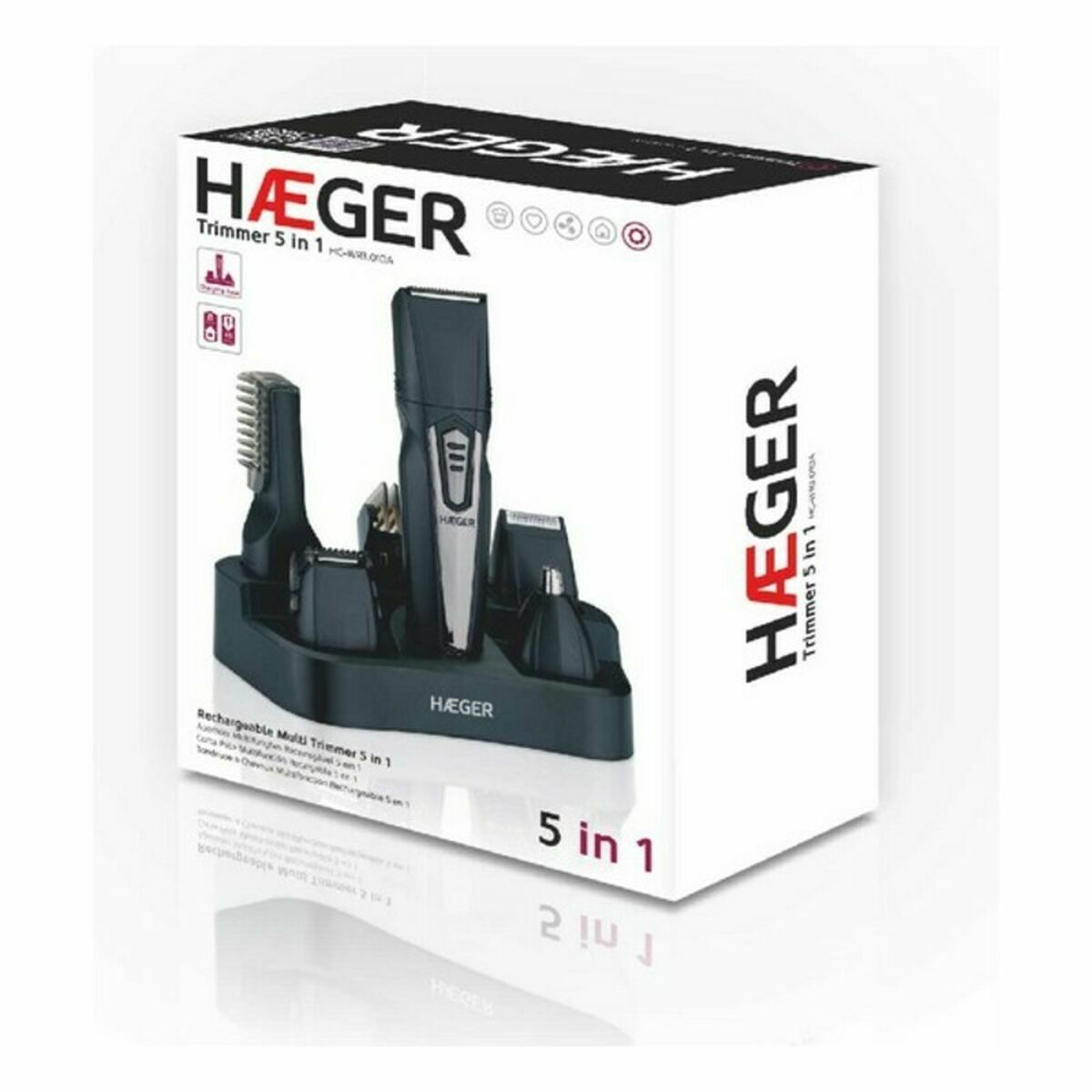 Rechargeable Electric Shaver Haeger HC-03W.010A product packaging