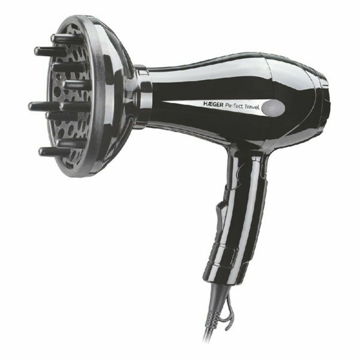 Hairdryer Haeger HD-750.010B Black 750 W product packaging