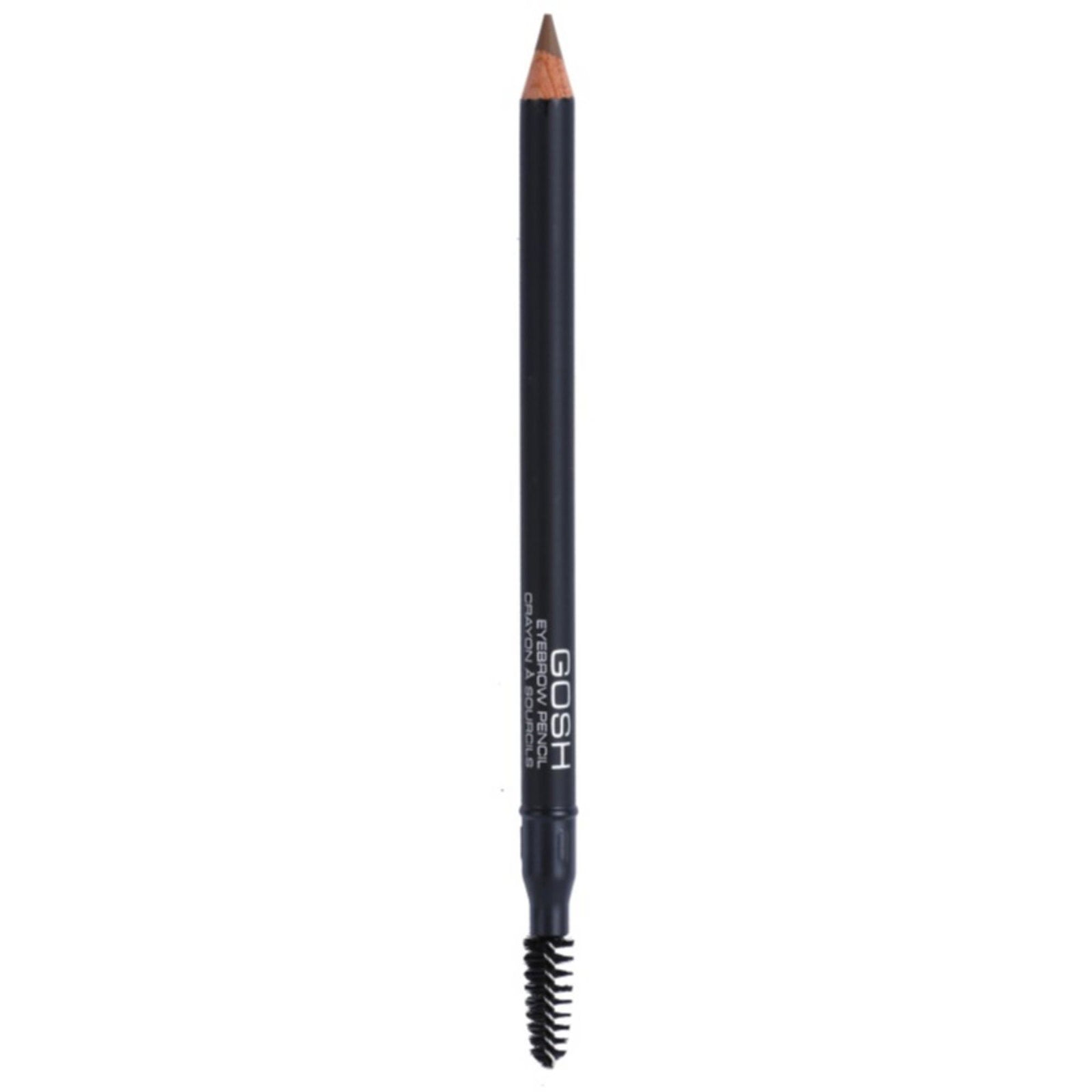 Gosh, Gosh, Eyebrow Cream Pencil & Brush 2-In-1, 01, Brown, 1.2 g