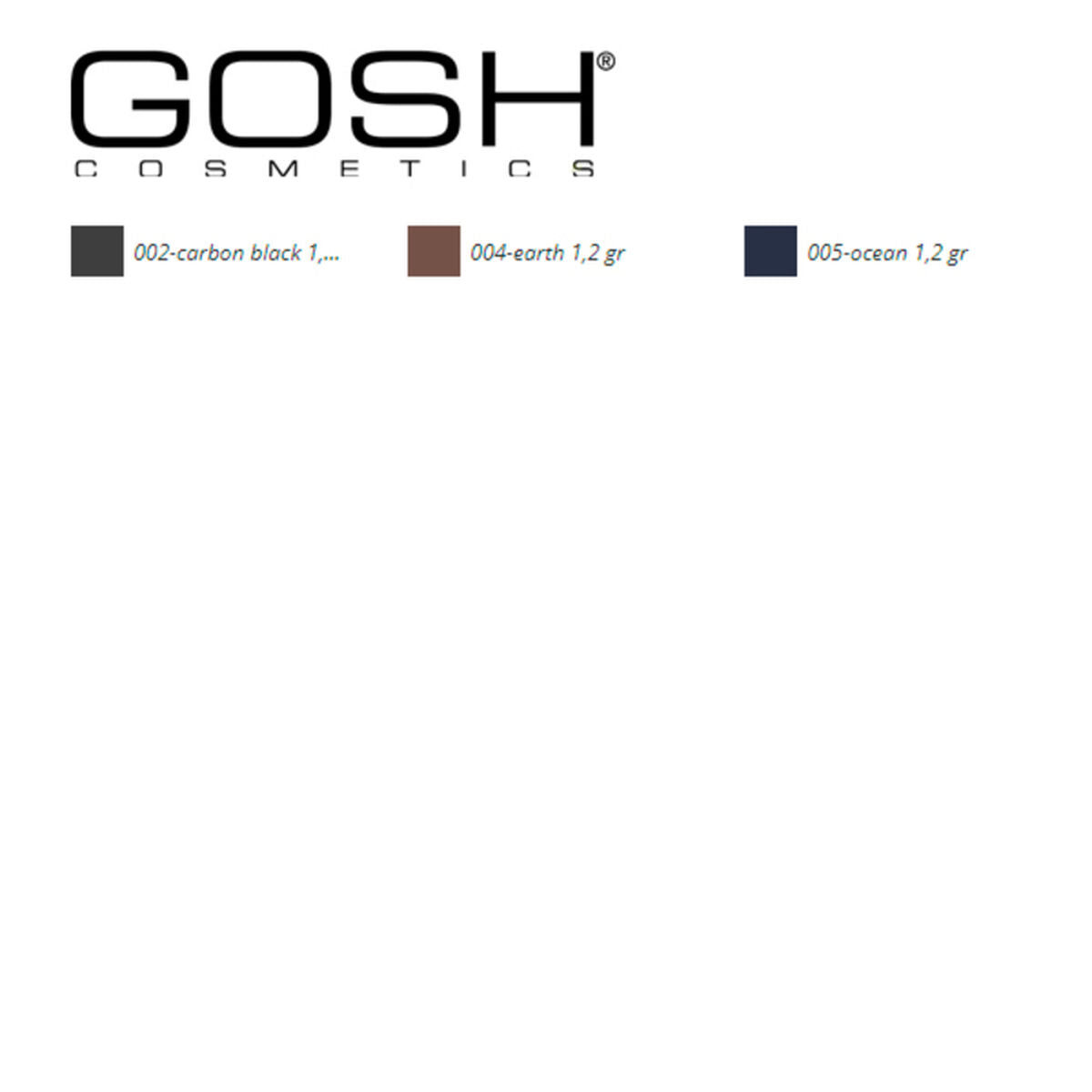 Eyeliner Infinity Gosh Copenhagen (1,2 g) makeup packaging 1.2 g