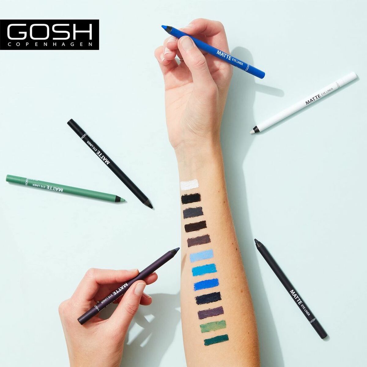 Eyeliner Gosh Copenhagen Matte Nº 001-Dover White 1,2 g 1.2 g makeup packaging
