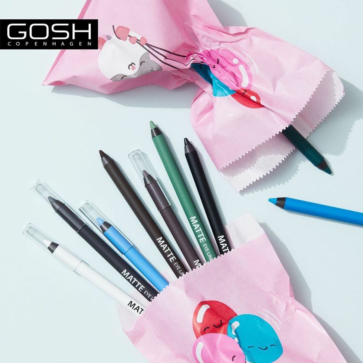 Eyeliner Gosh Copenhagen Matte Nº 011-Alligator 1,2 g 1.2 g makeup packaging