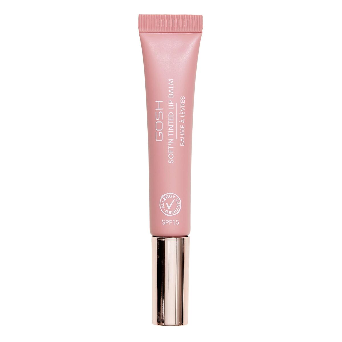 Coloured Lip Balm Gosh Copenhagen Soft'N Tinted Nº 004 Vintage rose 8 ml skincare packaging