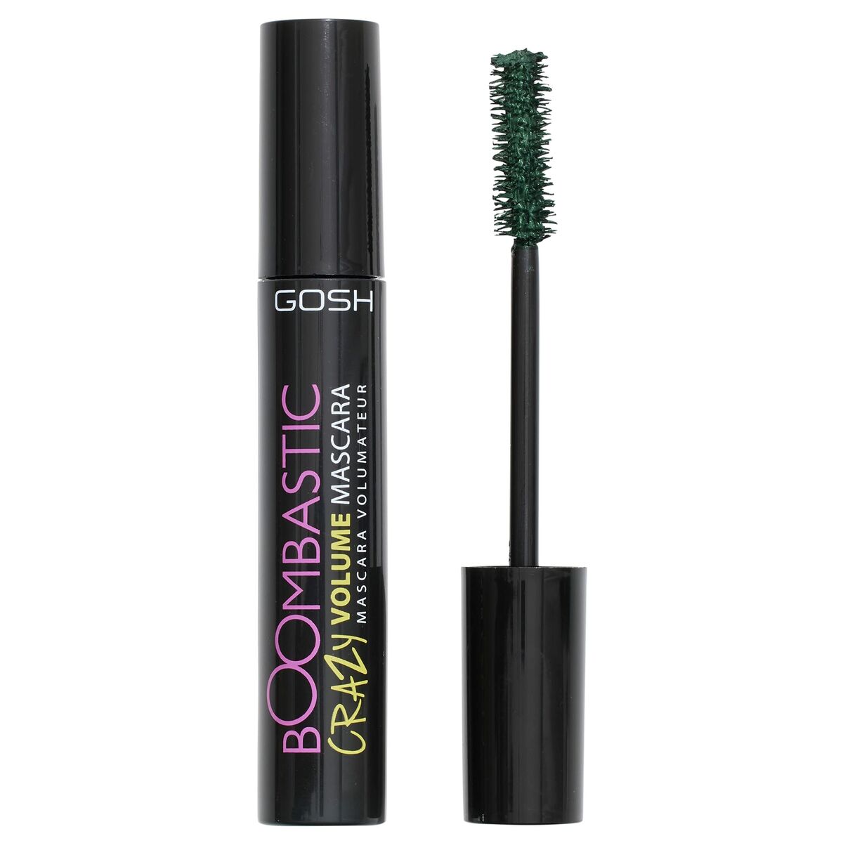 Volume Effect Mascara Gosh Copenhagen Boombastic Nº 003 Olive green 13 ml makeup packaging