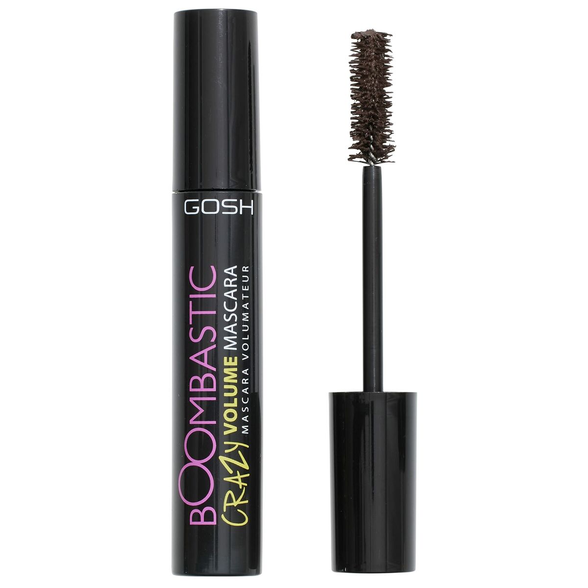 Volume Effect Mascara Gosh Copenhagen Boombastic Nº 005 Chocolate brown 13 ml makeup packaging