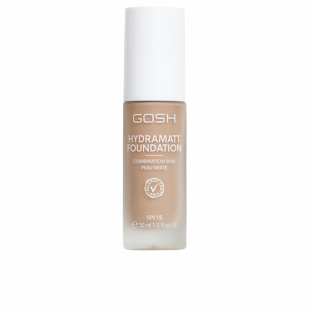 Crème Make-up Base Gosh Copenhagen HYDRAMATT Nº 012-Medium Dark-Neutral Spf 15 30 ml product packaging