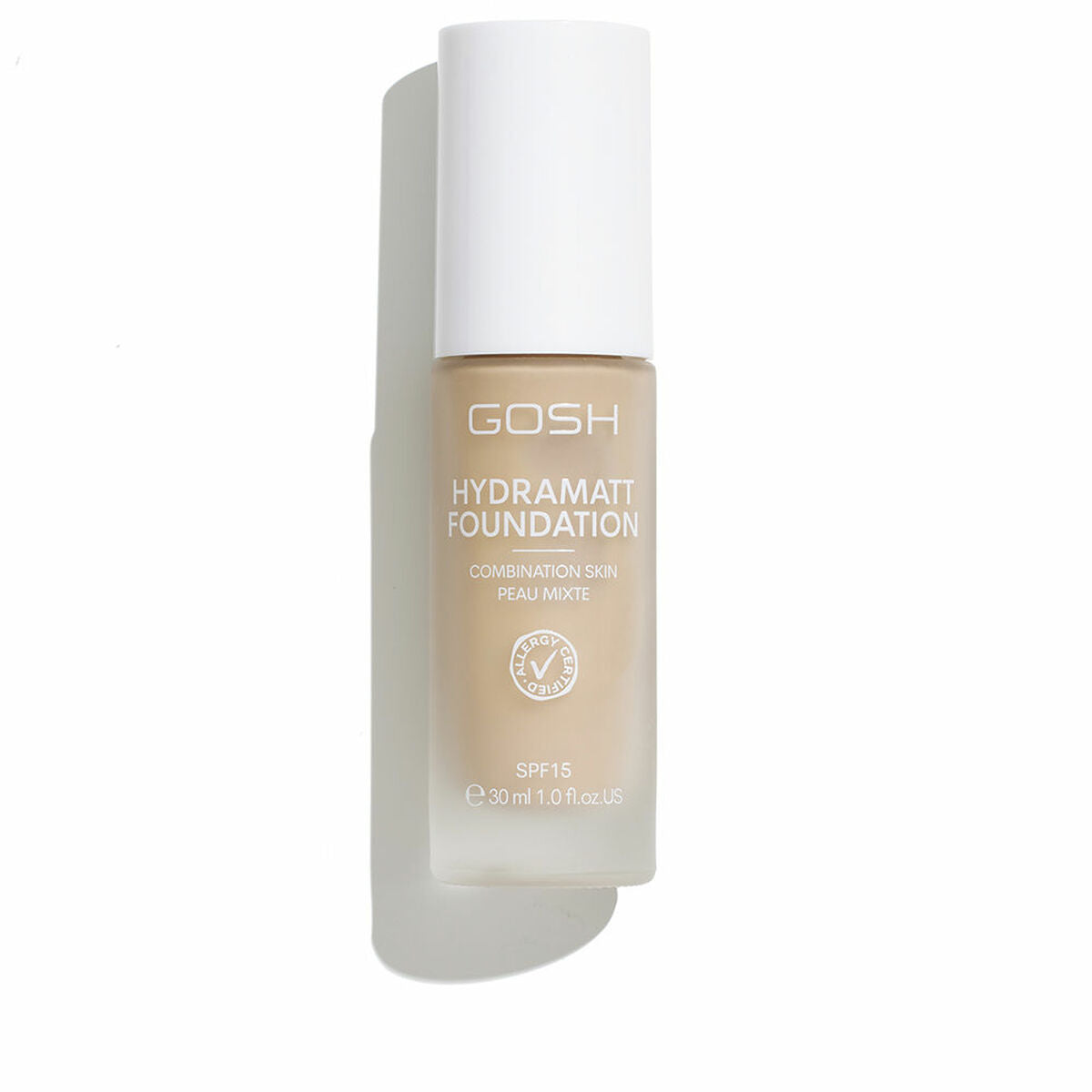 Crème Make-up Base Gosh Copenhagen HYDRAMATT Nº 006-Medium Light- Neutral Spf 15 30 ml product packaging