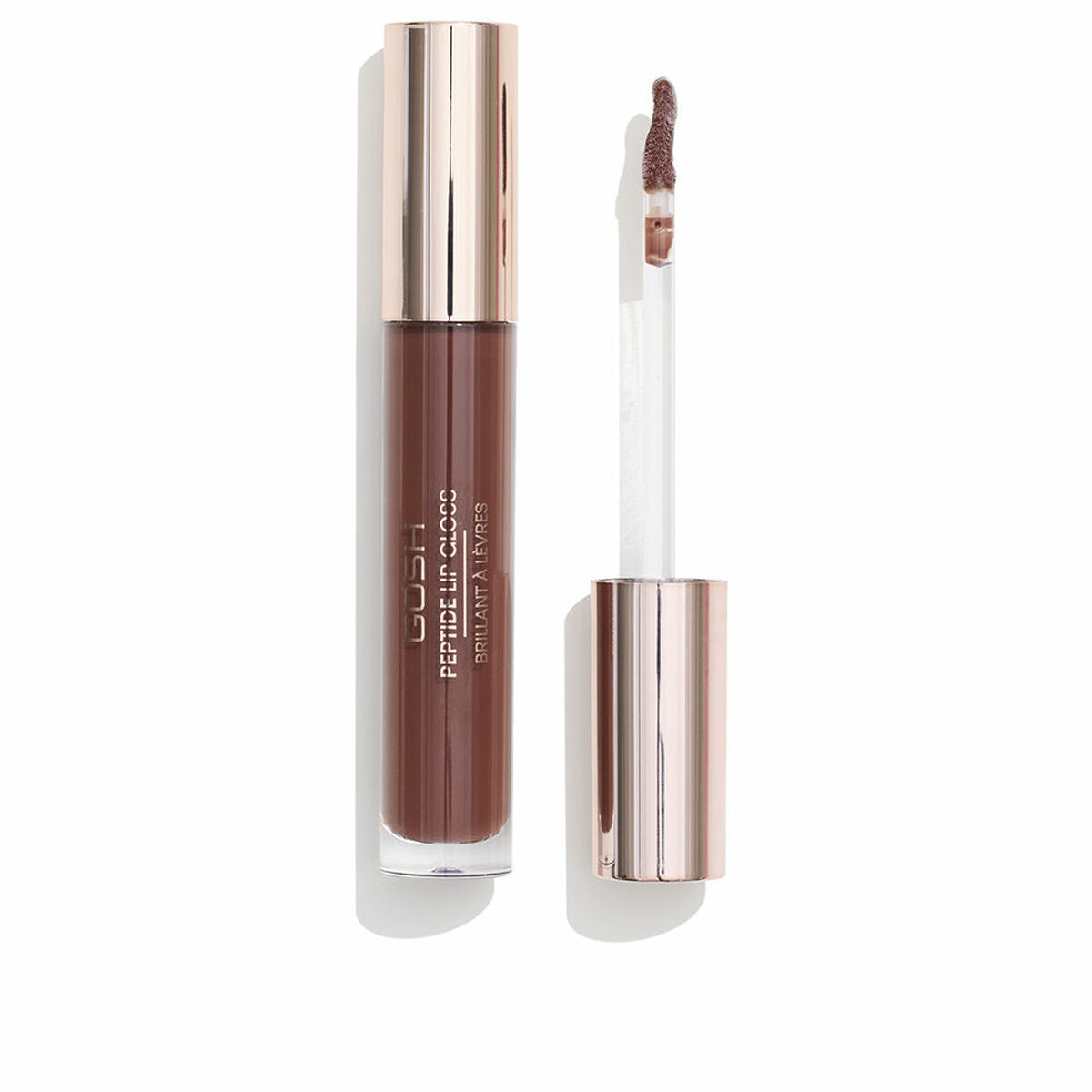 Lipstick Gosh Copenhagen PEPTIDE LIP GLOSS Nº 006-Brownie 7 ml makeup packaging