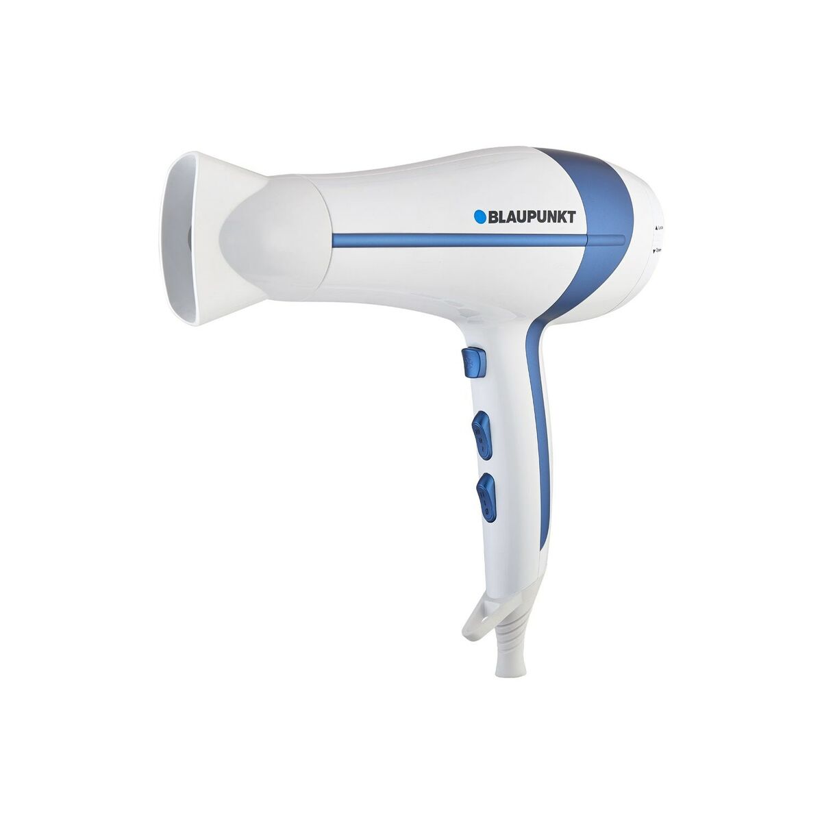 Hairdryer Blaupunkt HDD501BL Blue White Printed 2000 W product packaging