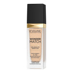 Eveline Cosmetics, Wonder Match Skin Absolute Perfection, Liquid Foundation, 11, Almond, 30 ml