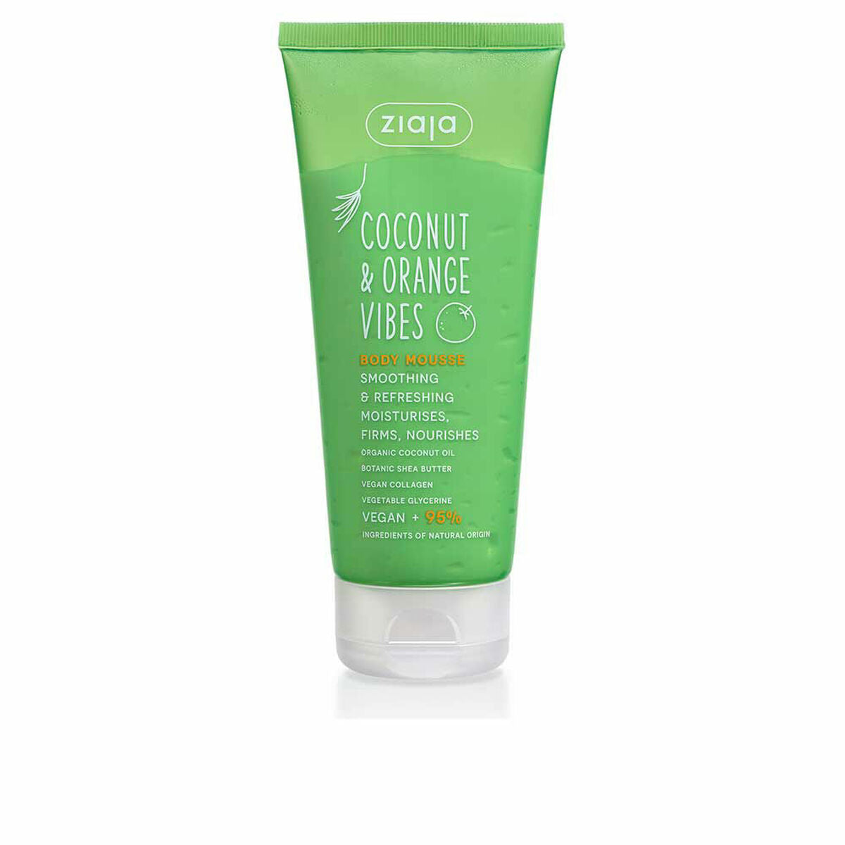 Body Cream Ziaja Coconut & Orange Vibes 200 ml Mousse for Women skincare packaging