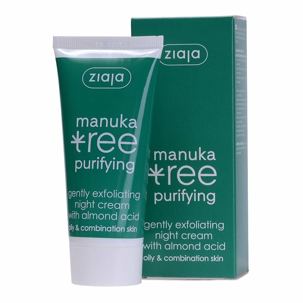 Night Cream Ziaja Manuka 50 ml for Women skincare packaging