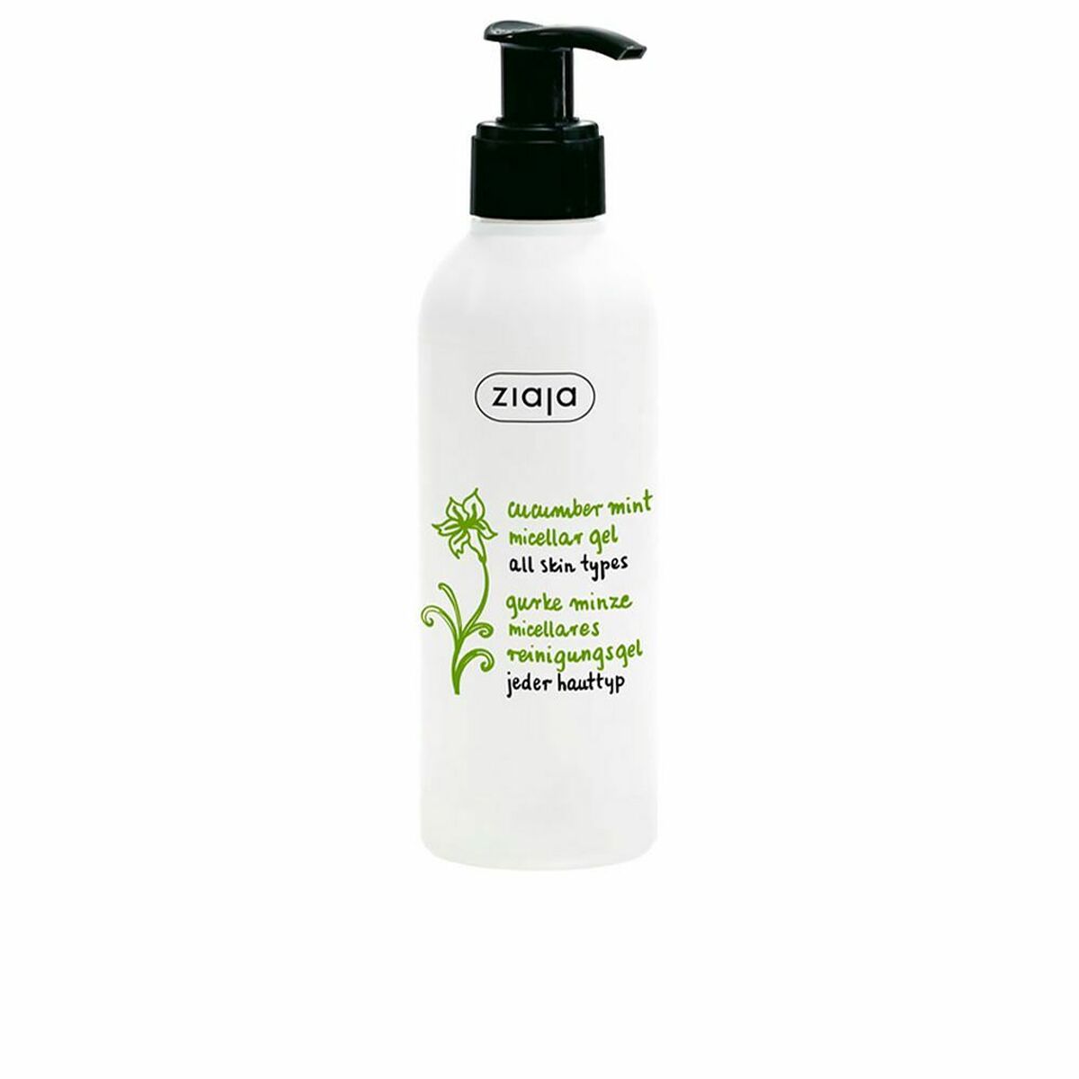 Facial Cleansing Gel Ziaja Pepino Y Menta 200 ml Cucumber Mint for Women skincare packaging