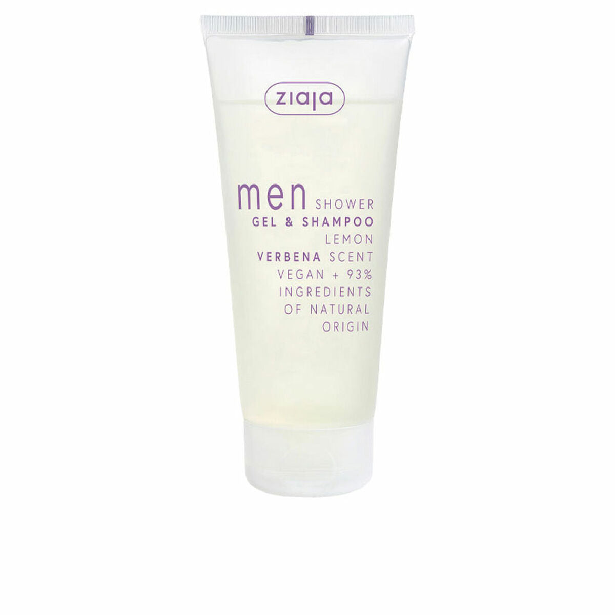 2-in-1 Gel and Shampoo Ziaja Men 200 ml Lemon verbena Men for Men shampoo bottle
