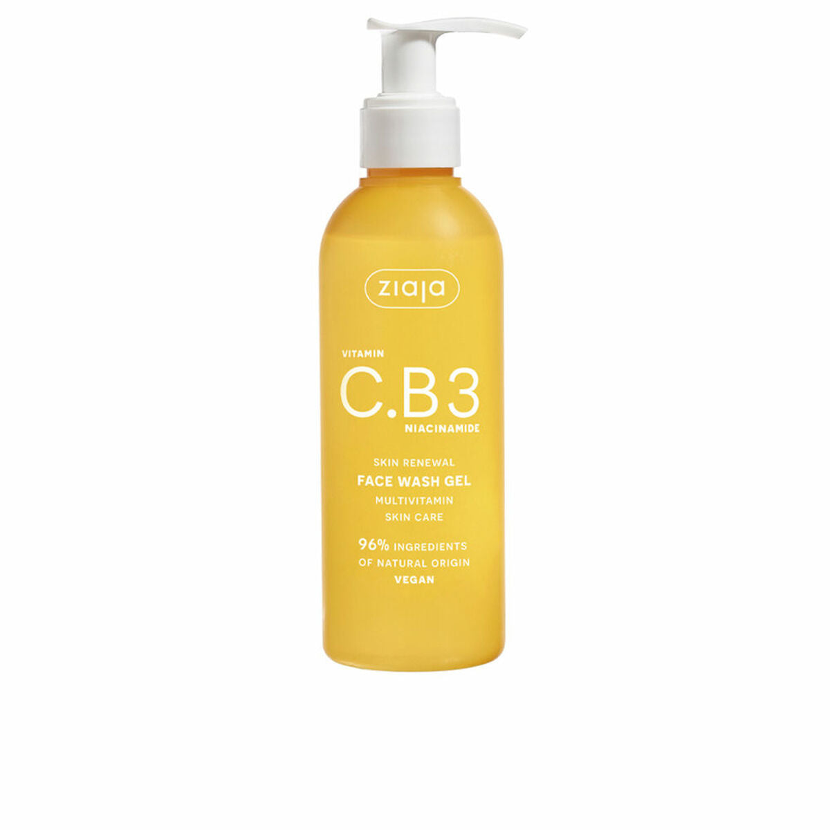 Facial Cleansing Gel Ziaja Vitamin C.B3 Niacinamide 190 ml skincare packaging