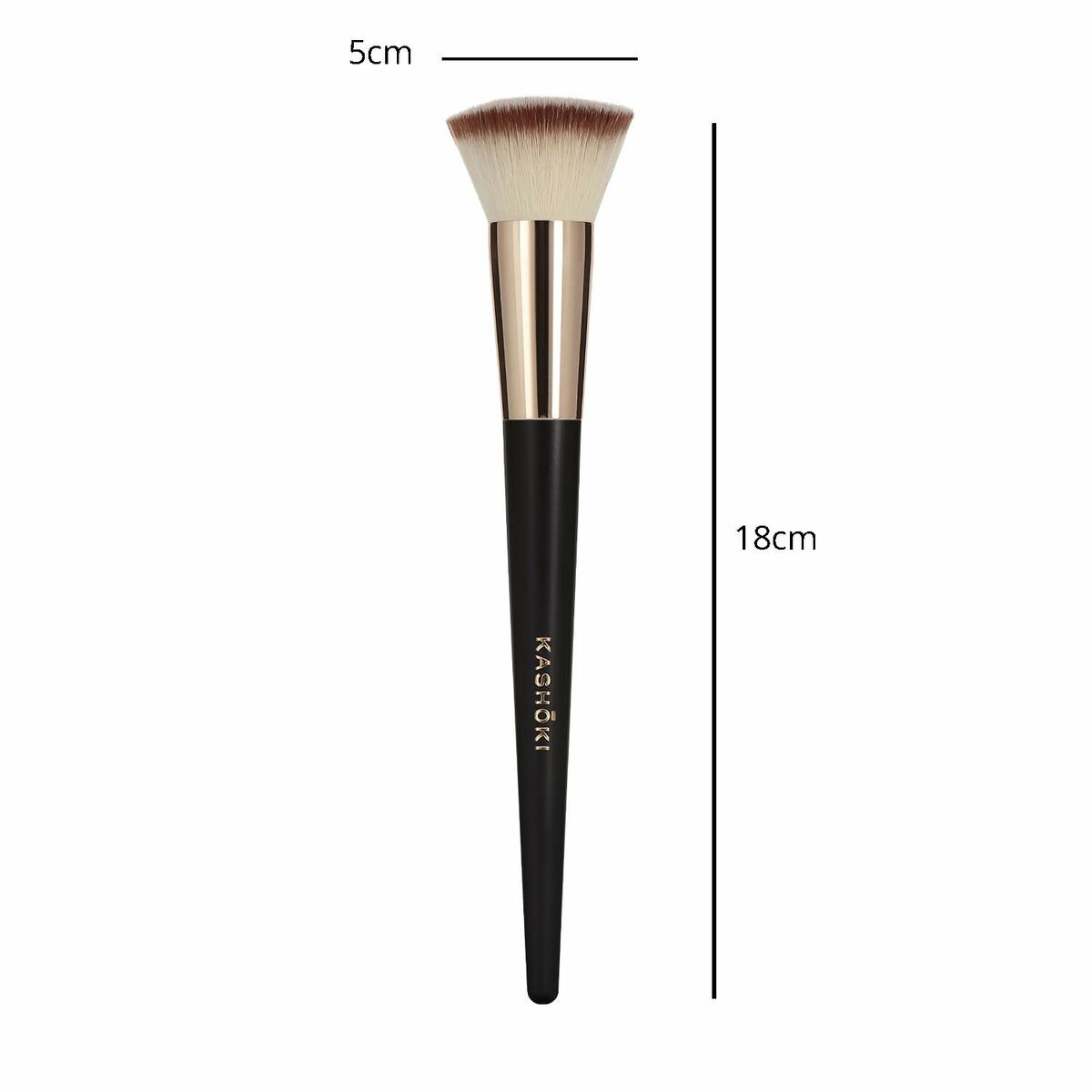 Make-up base brush Kashōki Kabuki Flat 1 Unit product packaging