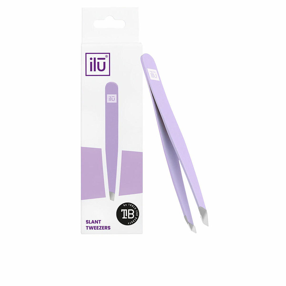 Tweezers for Plucking Ilū Slant Purple (1 Unit) product packaging