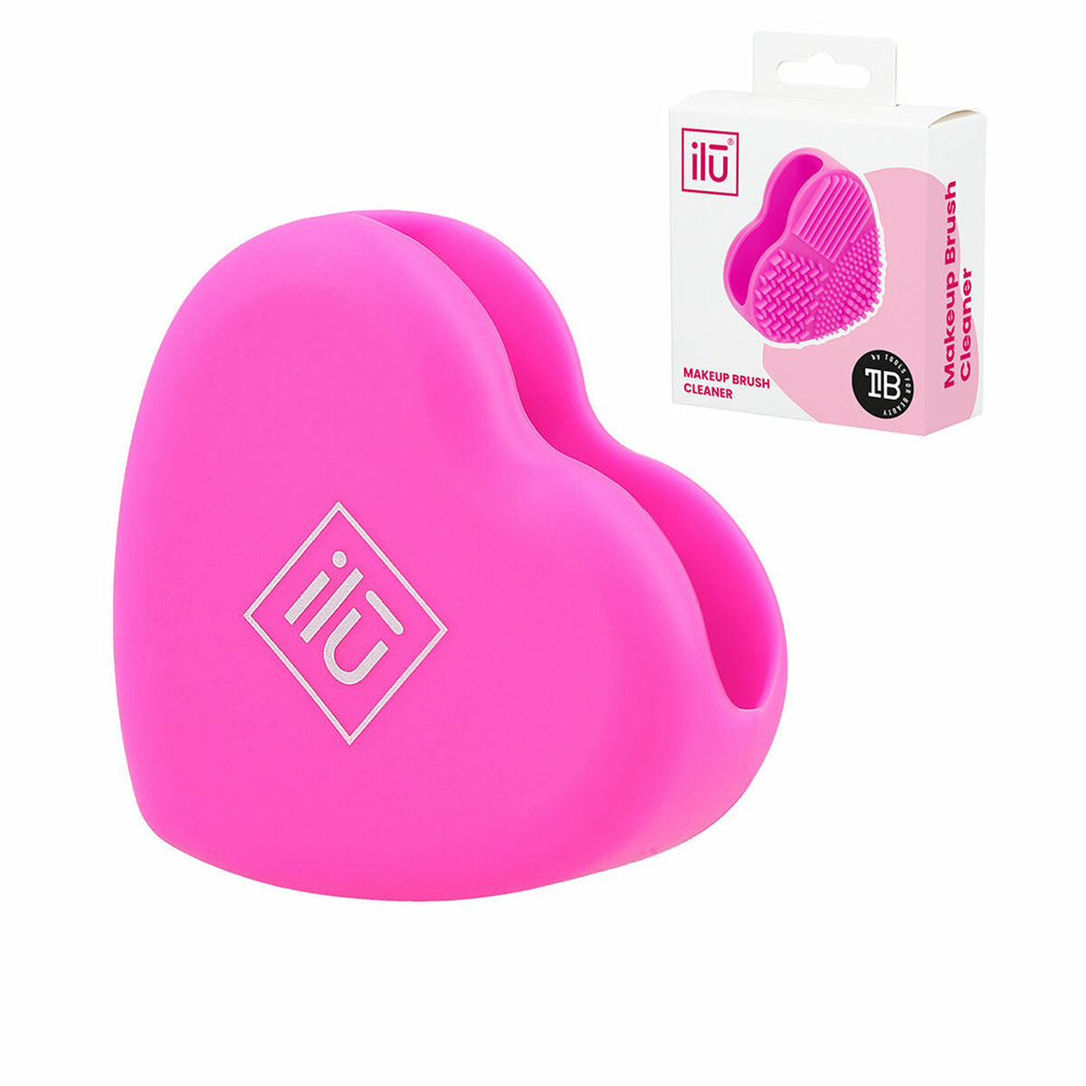 Make-up Brush Cleaner Ilū Brush Cleaner Heart Silicone (1 Unit) product packaging
