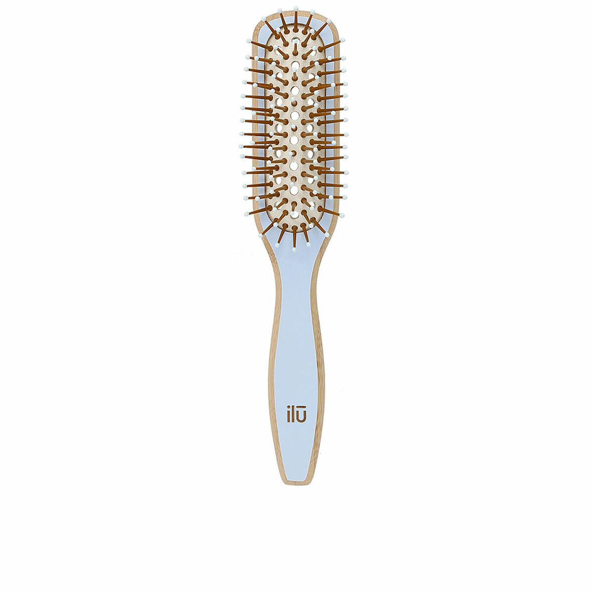 Detangling Hairbrush Ilū Bamboom Blue product packaging