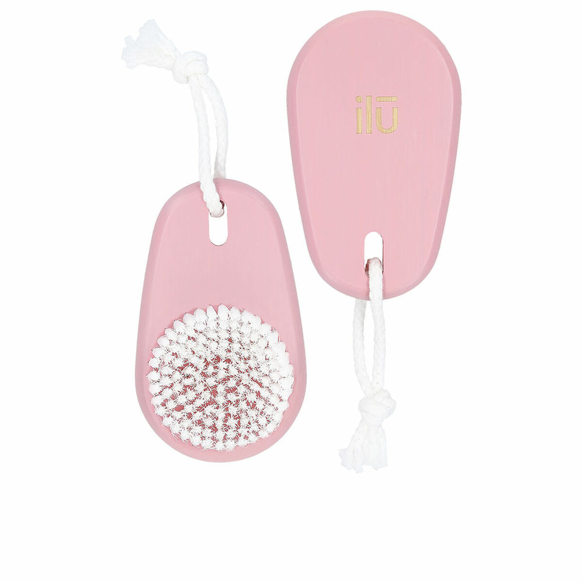 Cleansing and Exfoliating Brush Ilū BambooM! Pink product packaging