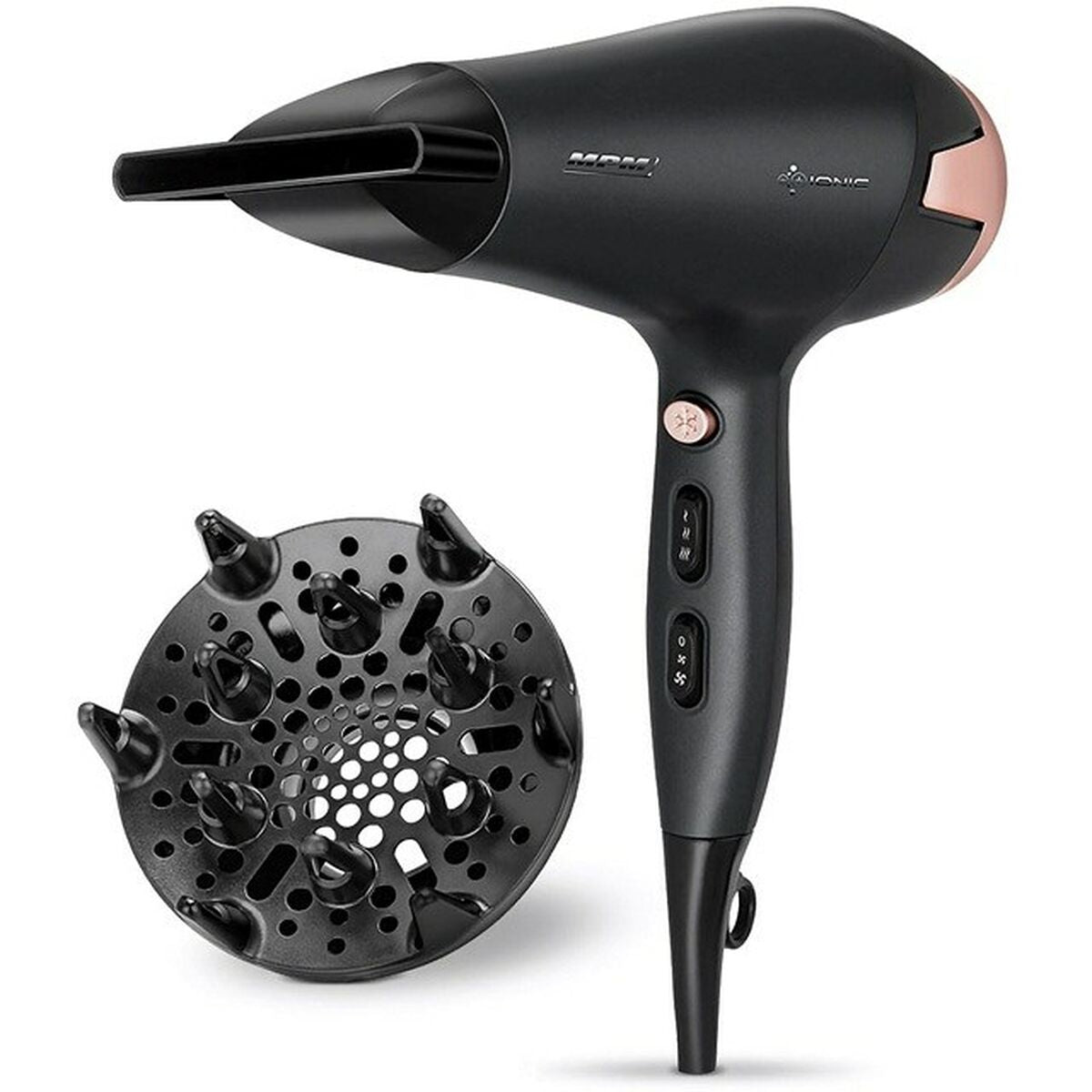 Hairdryer Mpm MSW-24 Black 2500 W product packaging