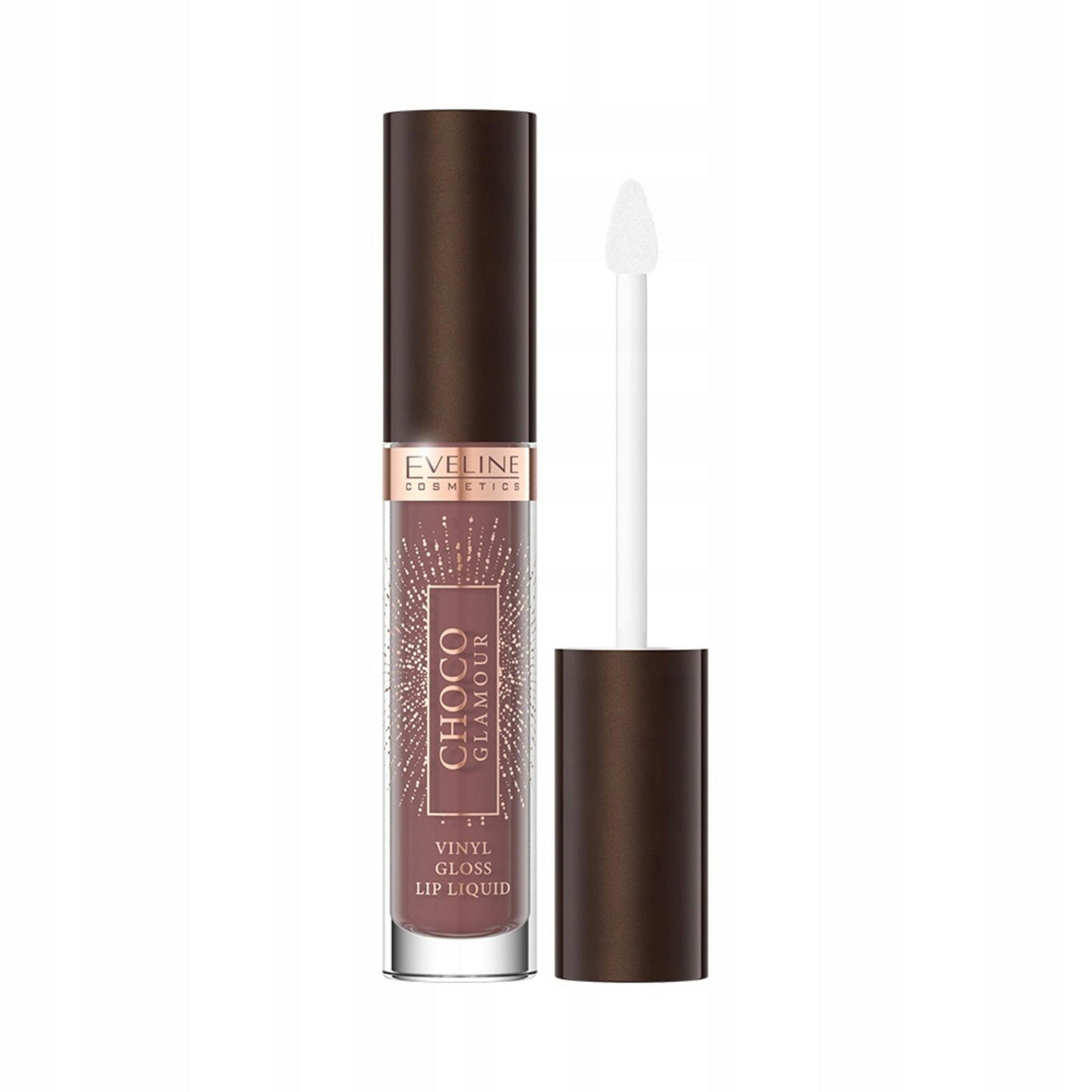 Eveline Cosmetics, Choco Glamour, Lip Gloss, 02, Deep Cherry Chocolate, 4.5 ml