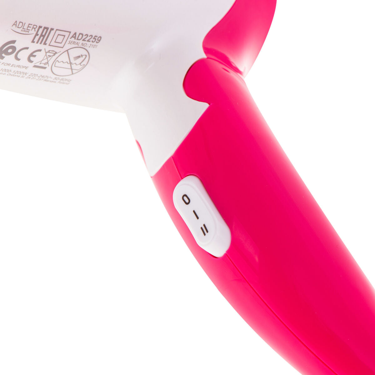 Hairdryer Adler AD 2259 Pink 1200 W product packaging
