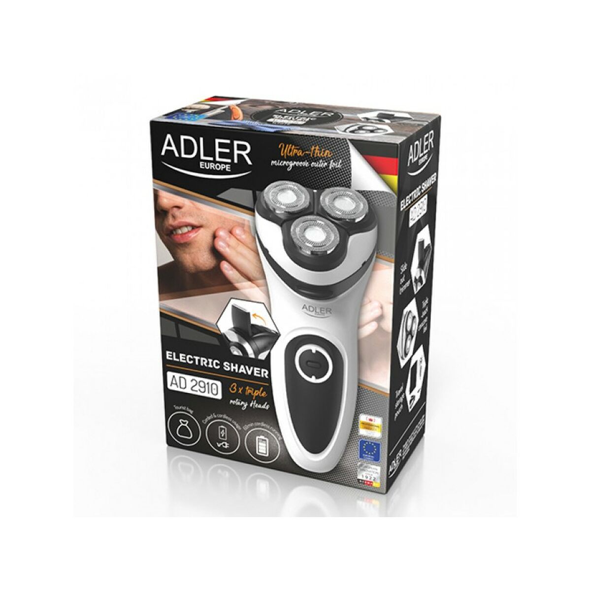 Electric shaver Adler AD 2910 product packaging