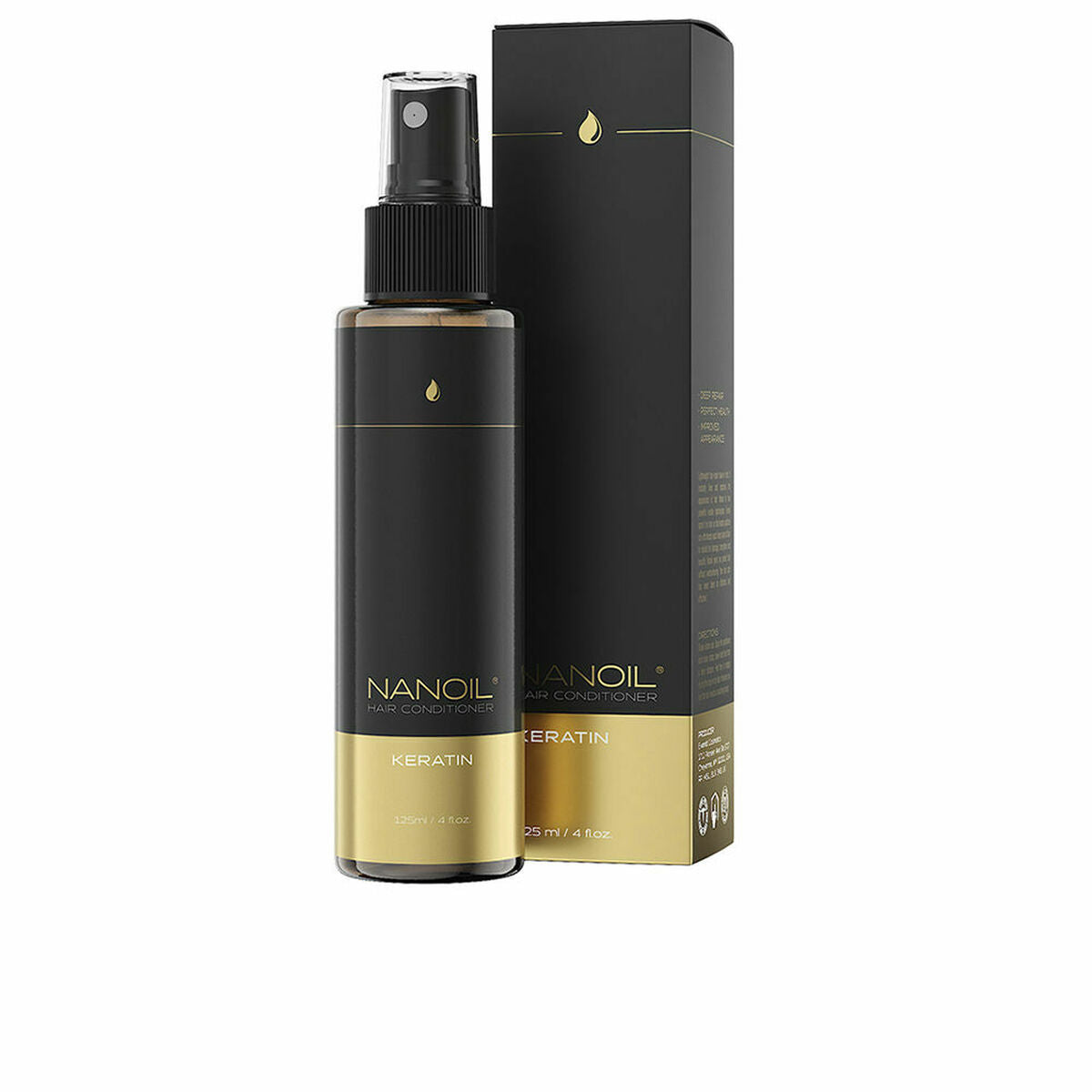 Two-Phase Conditioner Nanoil Hair Contitioner 125 ml Keratin for Women conditioner bottle