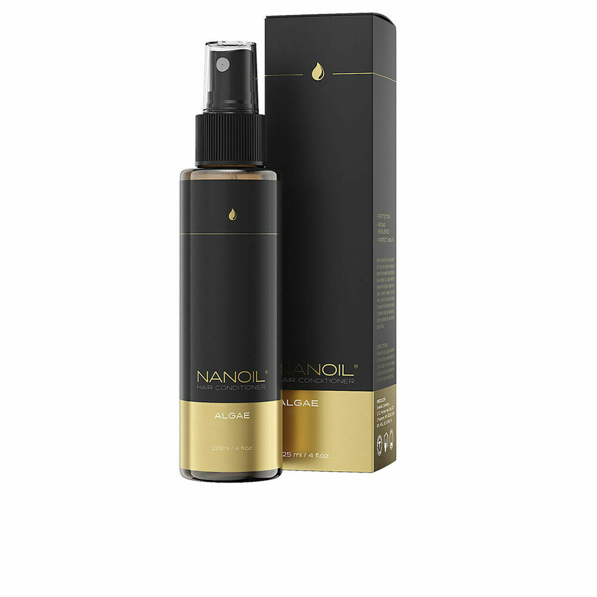 Two-Phase Conditioner Nanoil Hair Contitioner 125 ml Marine algae Sun Block for Women conditioner bottle