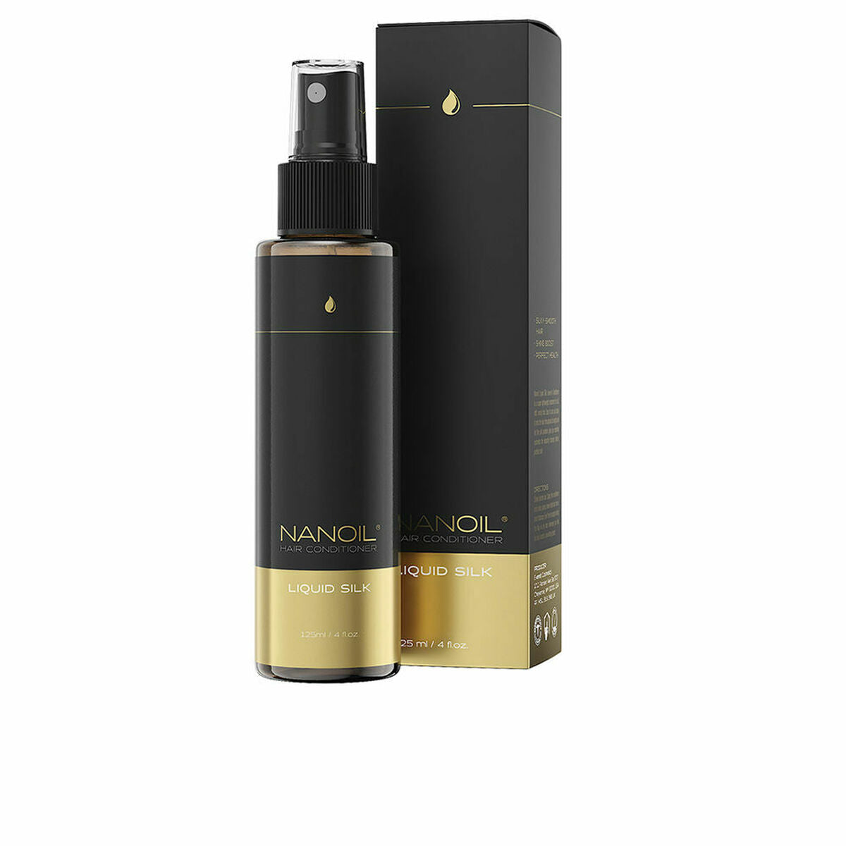 Two-Phase Conditioner Nanoil Hair Contitioner 125 ml Silk Softening for Women conditioner bottle