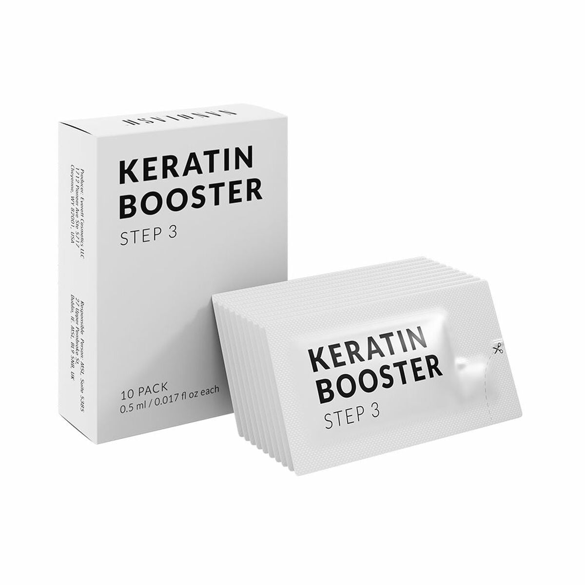Cream for Eye Area Nanolash KERATIN BOOSTER STEP 3 (10 Units) for Women skincare packaging