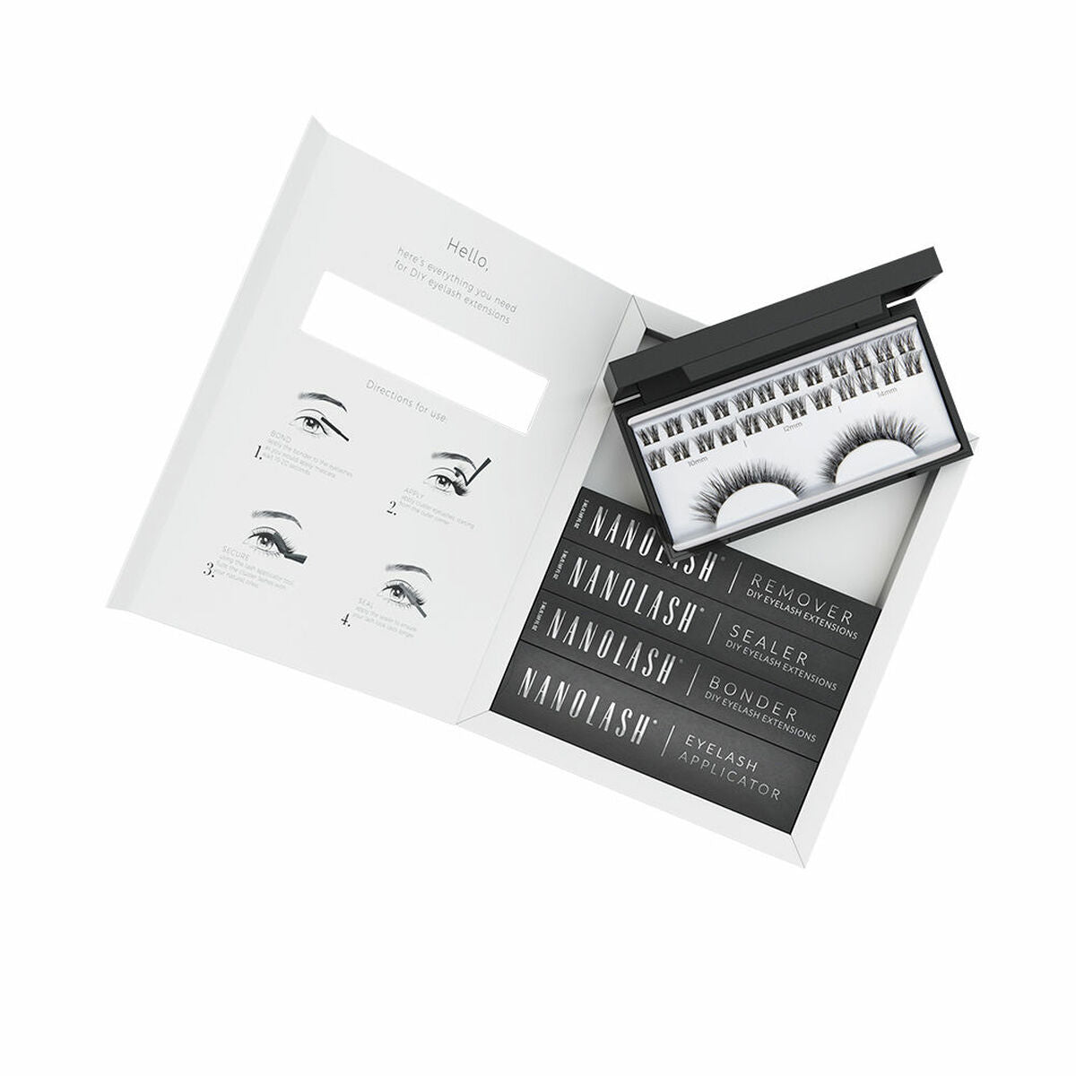 Set of false eyelashes Nanolash Fantasy 5 Pieces product packaging