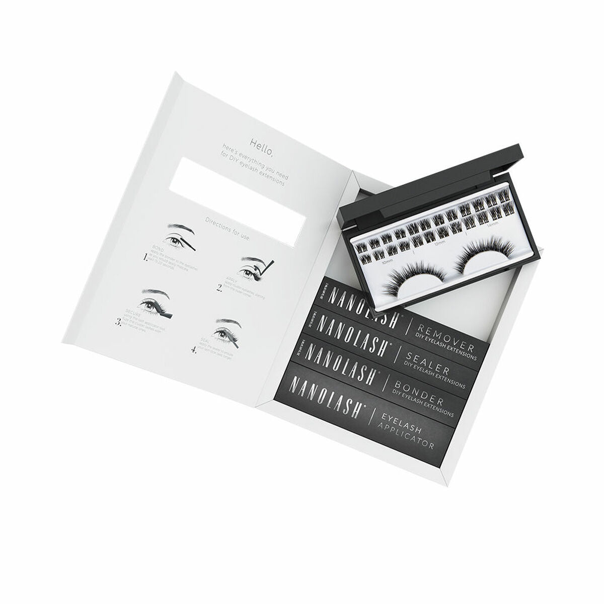 Set of false eyelashes Nanolash Heartbreaker 5 Pieces product packaging