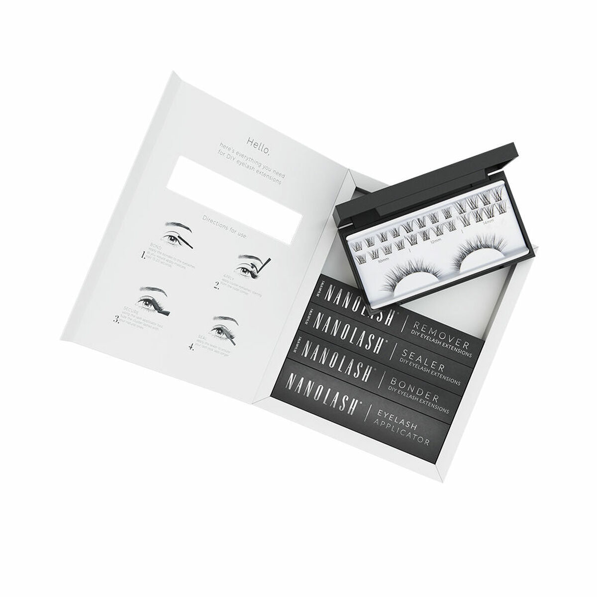 Set of false eyelashes Nanolash Classy 5 Pieces product packaging