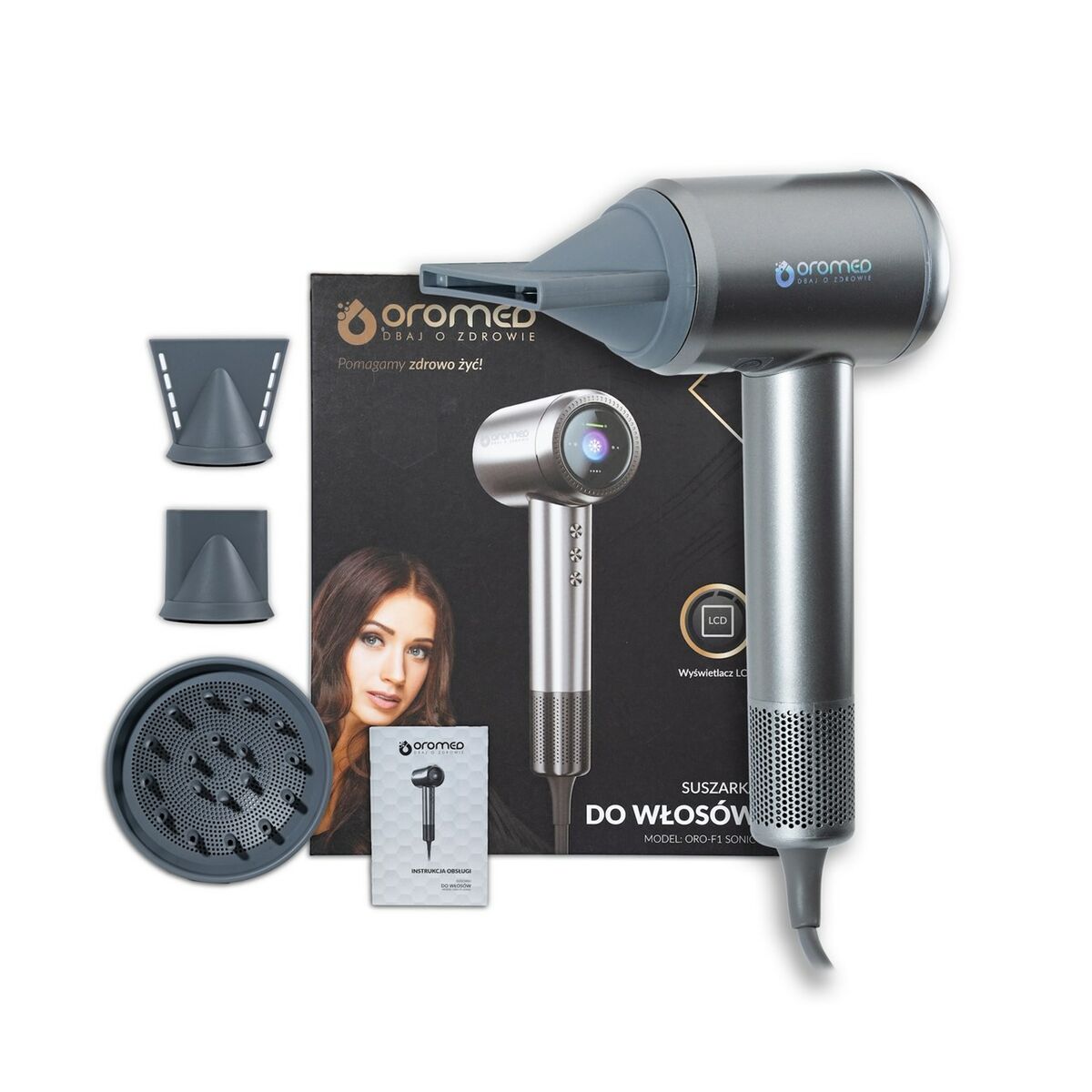 Hairdryer Oromed ORO- F1 SONIC product packaging