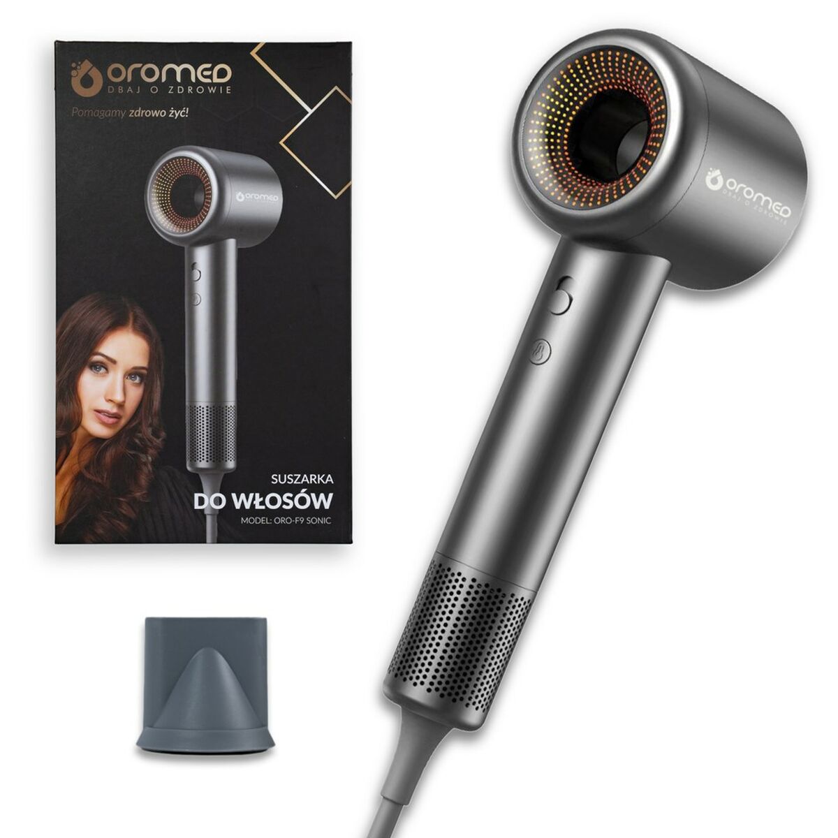 Hairdryer Oromed ORO-F9 SONIC product packaging