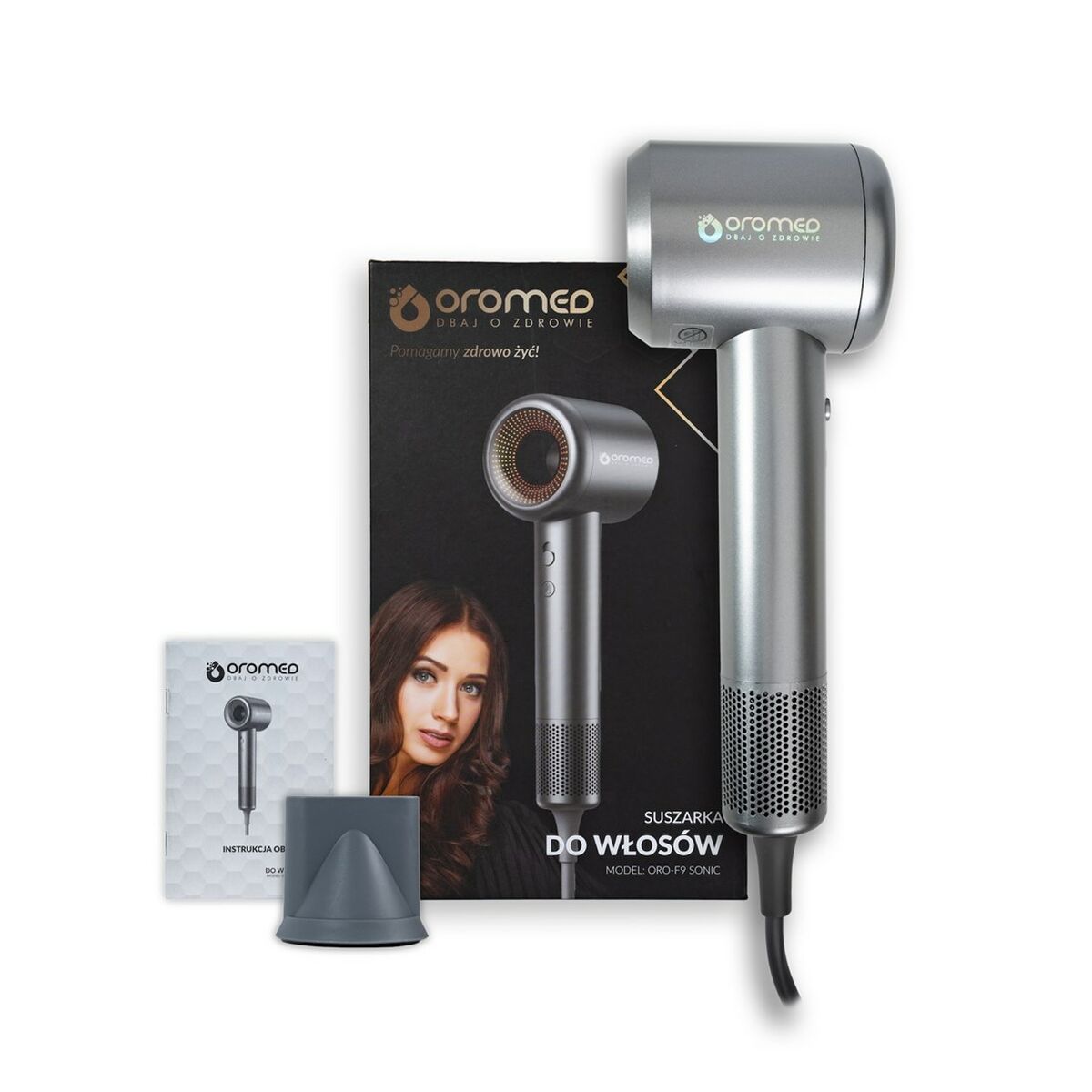 Hairdryer Oromed ORO-F9 SONIC product packaging