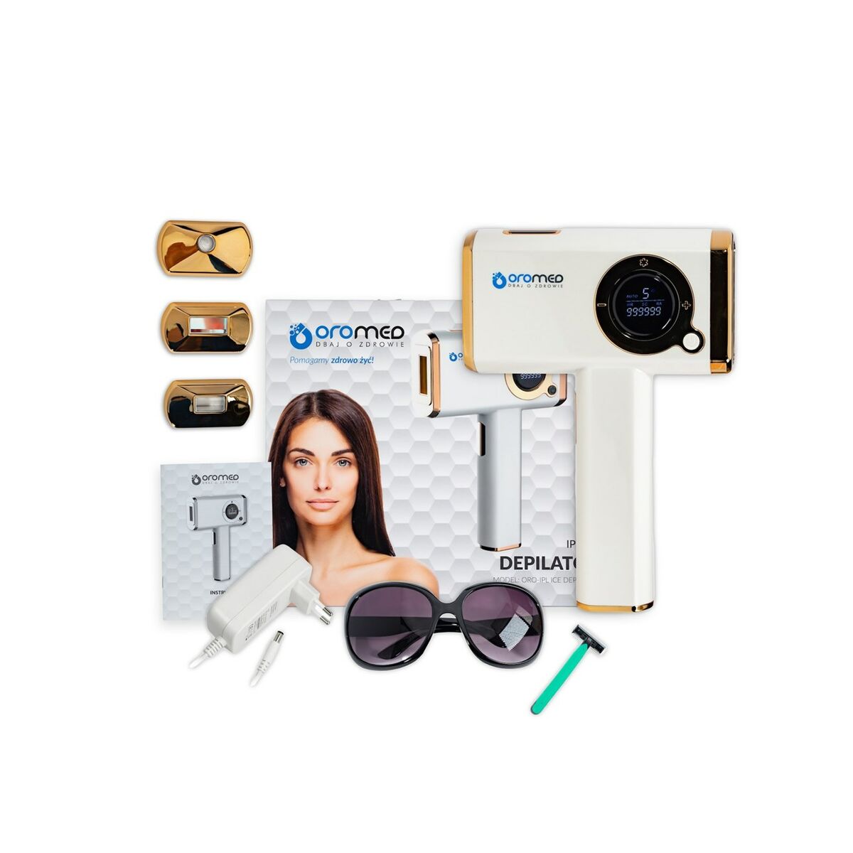 Electric Hair Remover Oromed ORO-IPL ICE product packaging