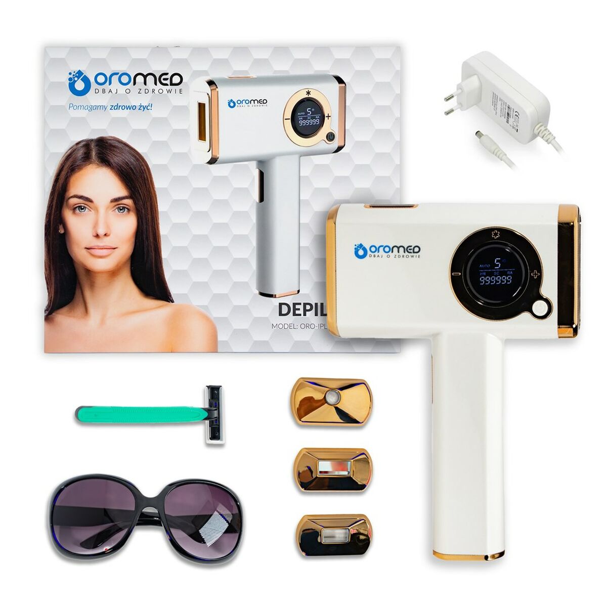 Electric Hair Remover Oromed ORO-IPL ICE product packaging