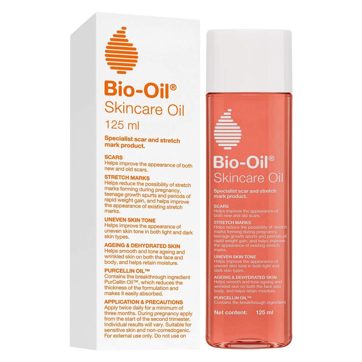 Anti-Stretch Mark Oil PurCellin Bio-oil 125 ml (1 Unit) product packaging