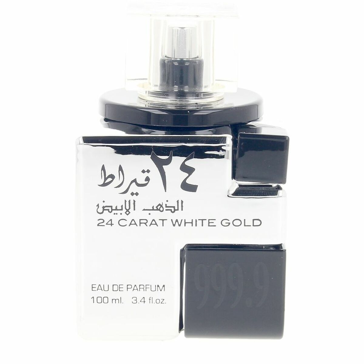 Unisex Perfume Lattafa 24 CARAT WHITE GOLD 24 Carat White Gold 100 ml for Men product packaging