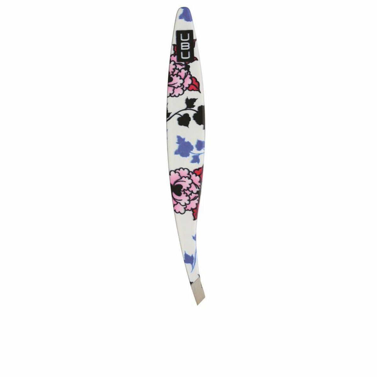 Tweezers for Plucking Urban Beauty United Floral Angled product packaging