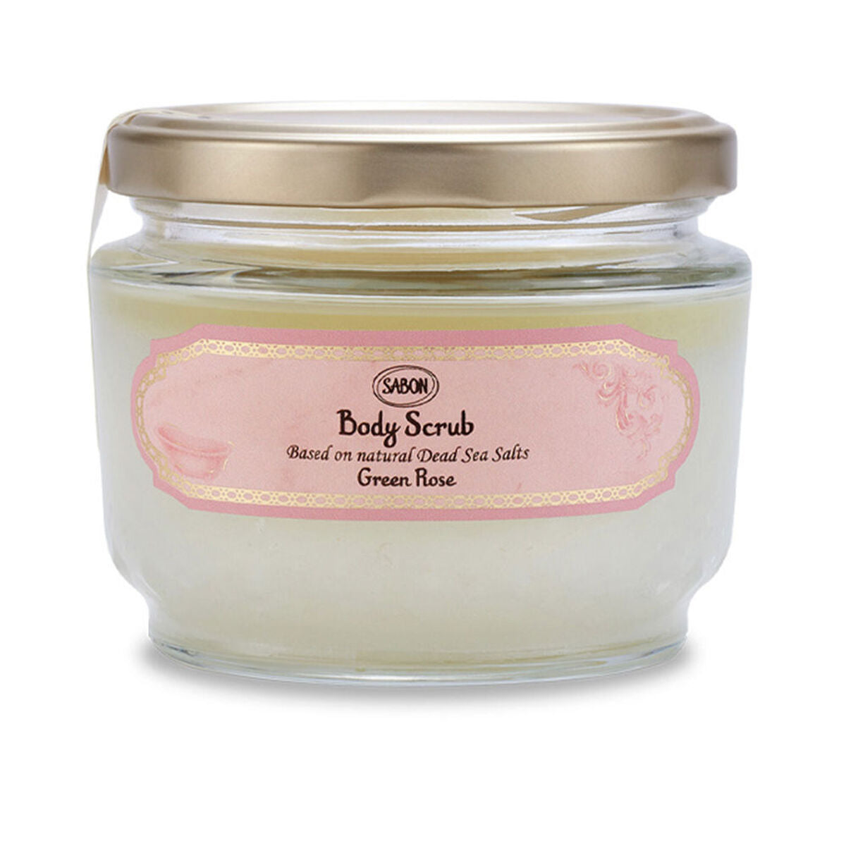 Body Exfoliator Sabon Green Rose 320 g product packaging