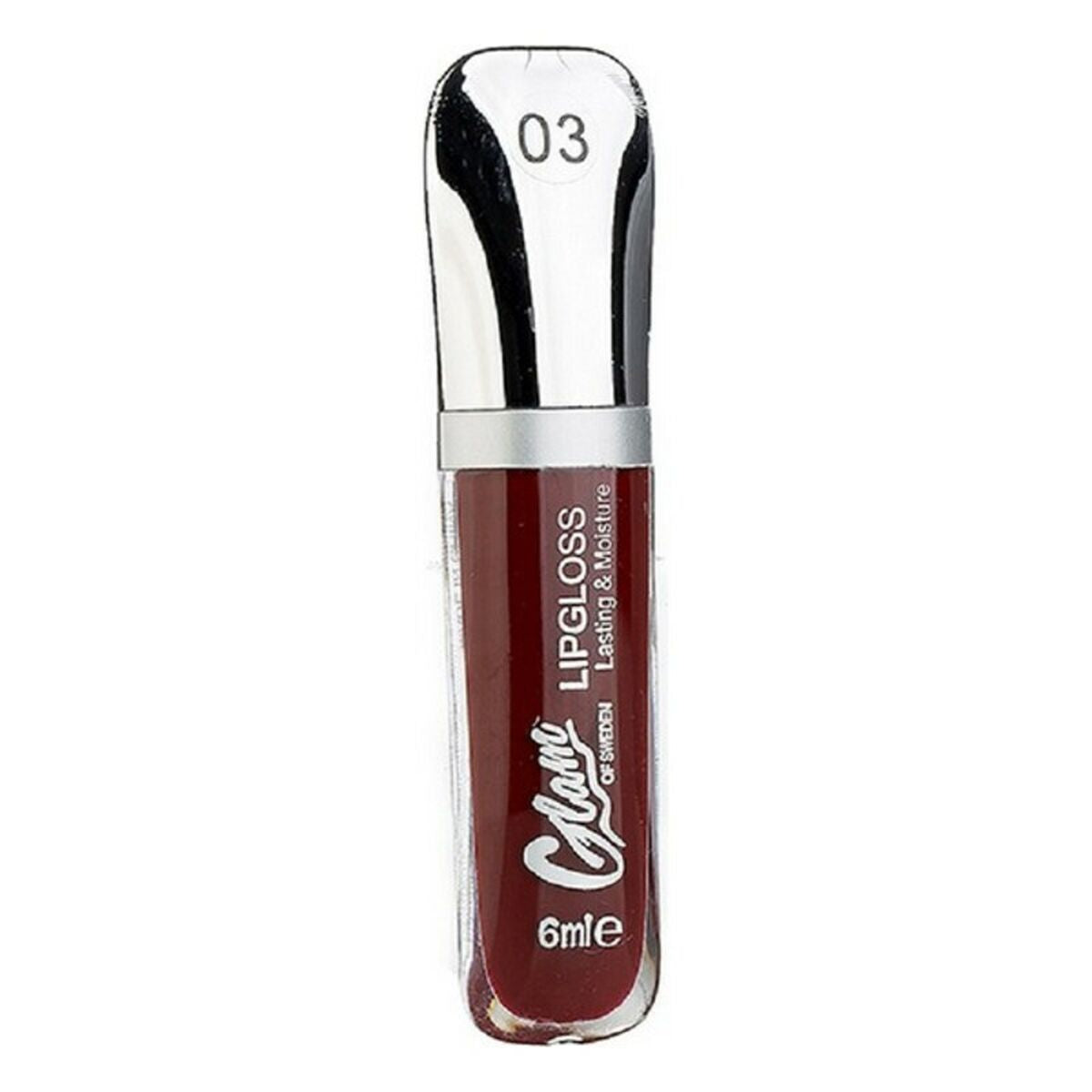 Lipstick Glossy Shine Glam Of Sweden (6 ml) 03-intense makeup packaging