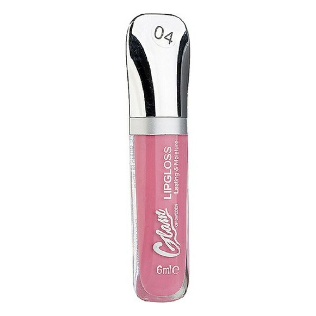 Lipstick Glossy Shine Glam Of Sweden (6 ml) 04-pink power makeup packaging