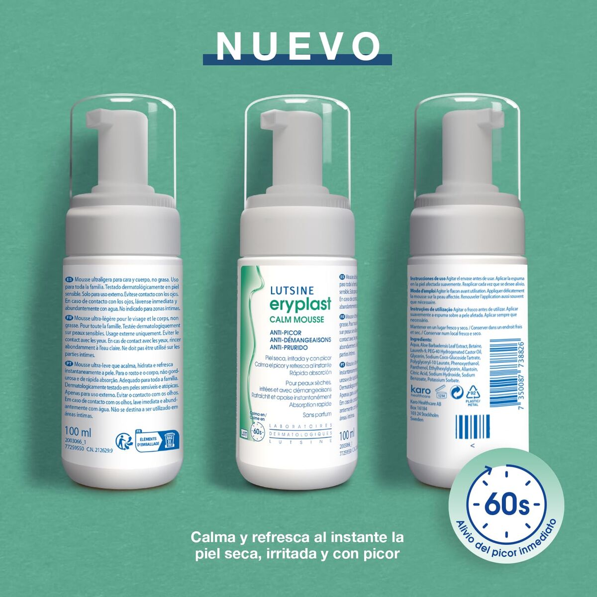 Soothing Balsam for Itching and Irritated Skin Lutsine ERYPLAST CALM 100 ml product packaging