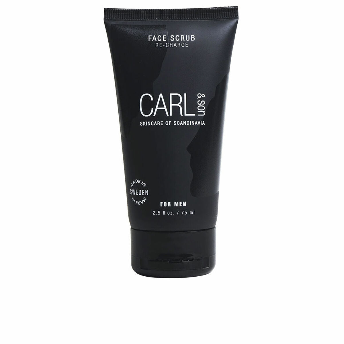 Facial Exfoliator Carl&son Face Scrub 75 ml for Men product packaging