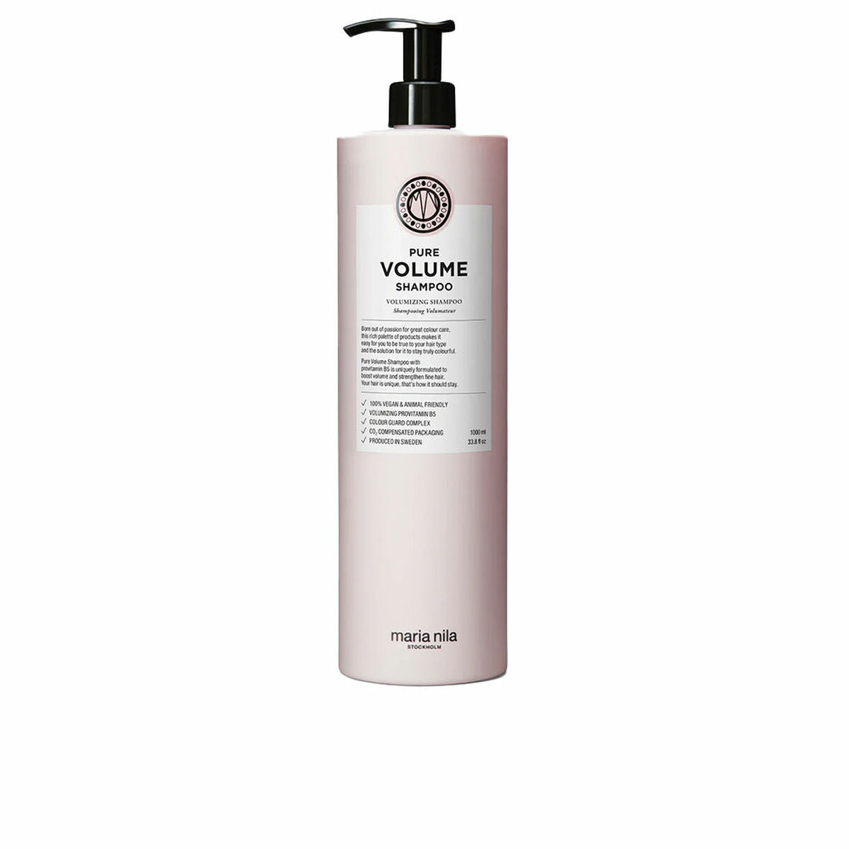Volumising Shampoo Maria Nila PURE VOLUME HAIR 1 L for Women shampoo bottle